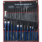 Neilsen 28pc Punch & Chisel Cold Chisels Cente Pin Taper Parallel Set